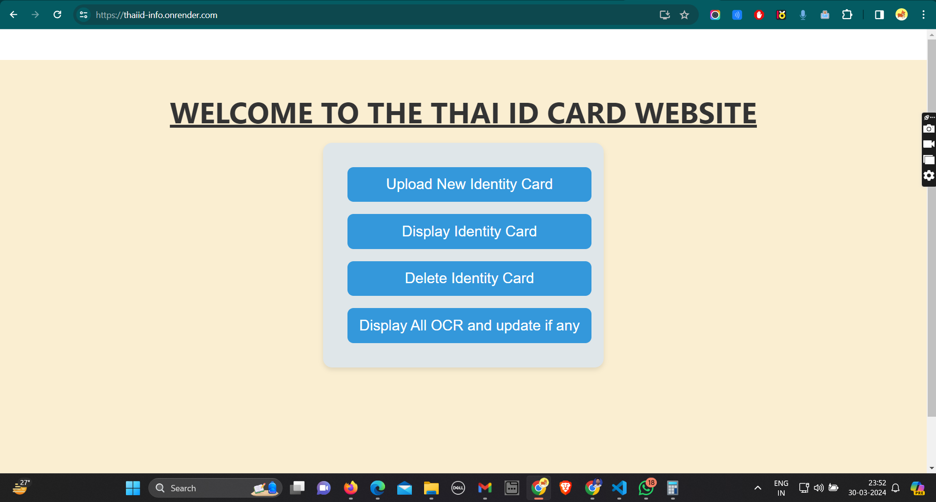 Thailand ID-Card OCR App